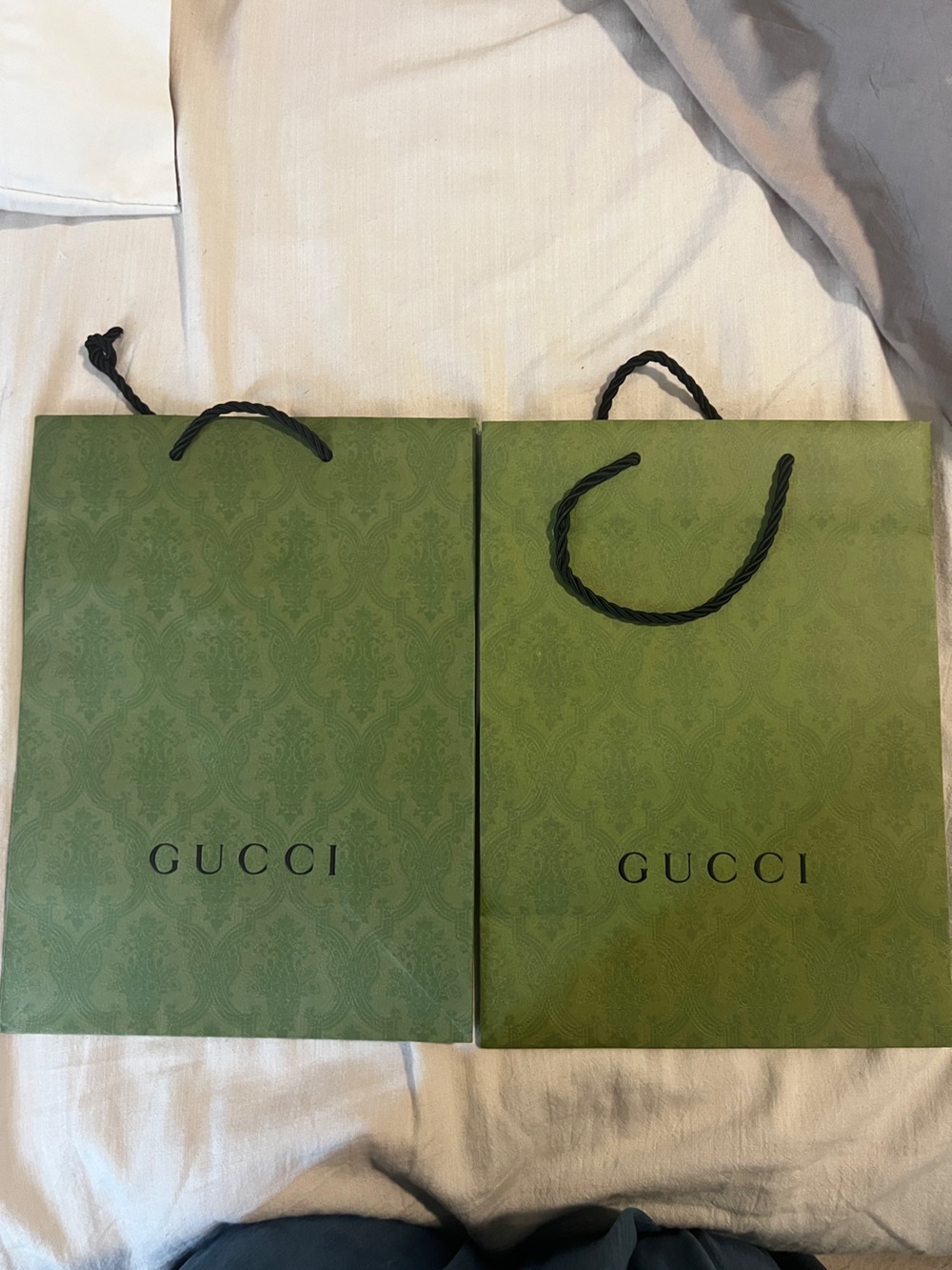 Gucci shopping bags and shoe box